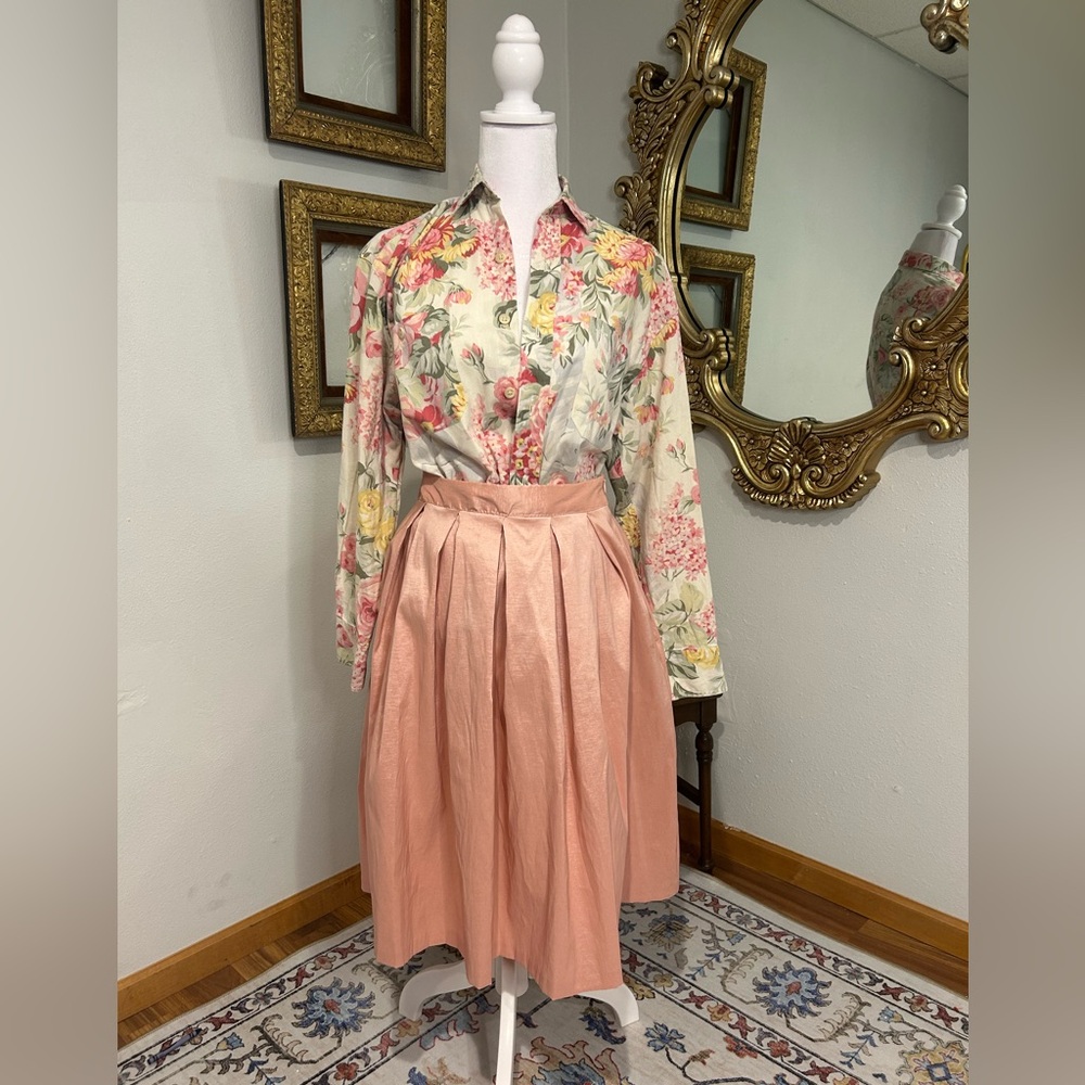 Ragstock Taffeta Blush Knee Length Skirt Size Medium